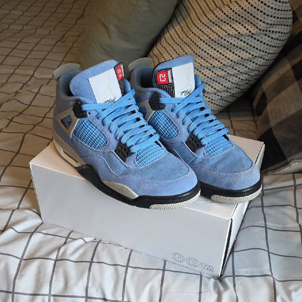 Jordan Blue and Gray Sneakers